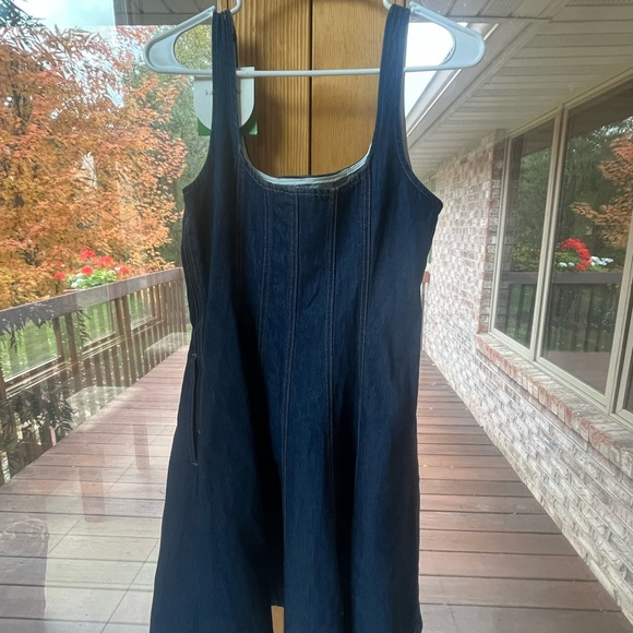 Kate Spade Dark Blue Denim Mini Dress - Picture 4 of 4